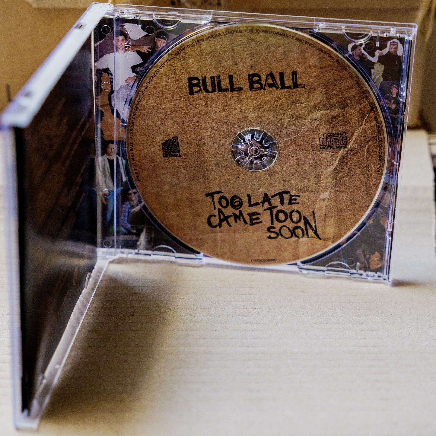 Bull Ball CD "TOO LATE CAME TOO SOON"