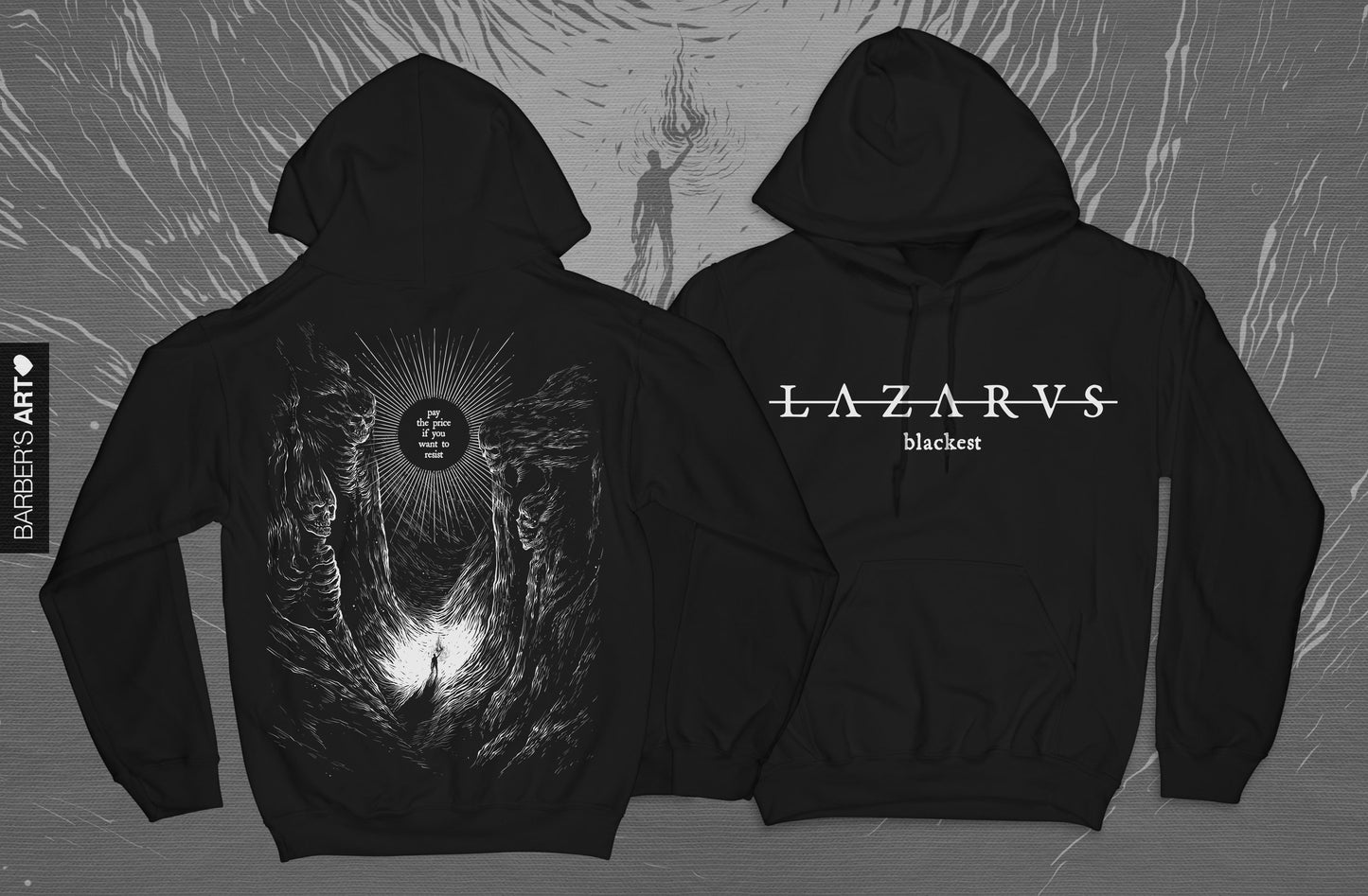 LAZARVS 'BLACKEST' HOODIE